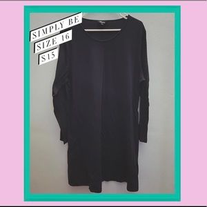 Black Long Sleeve Shirt Dress